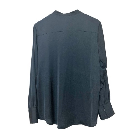 Prologue Black Satin Button Down Women’s Top NEW - Size XXL - Picture 2 of 4